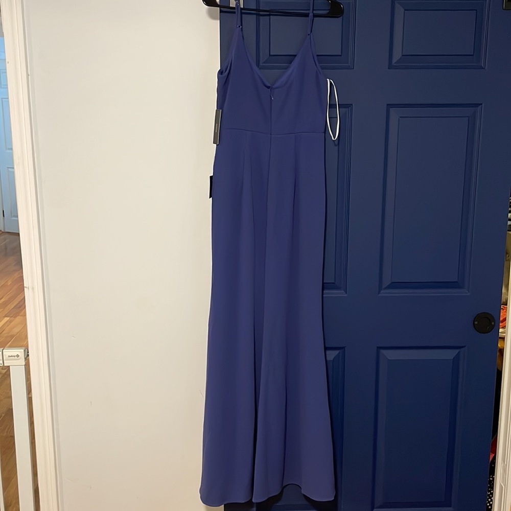 Floor length royal blue dress - Picture 2 of 5